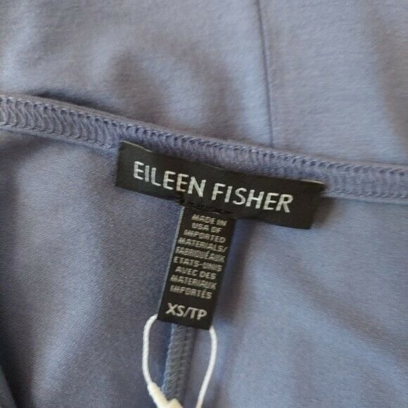 Eileen Fisher Periwinkle Jersey Tunic Top XS NWT - Picture 4 of 9